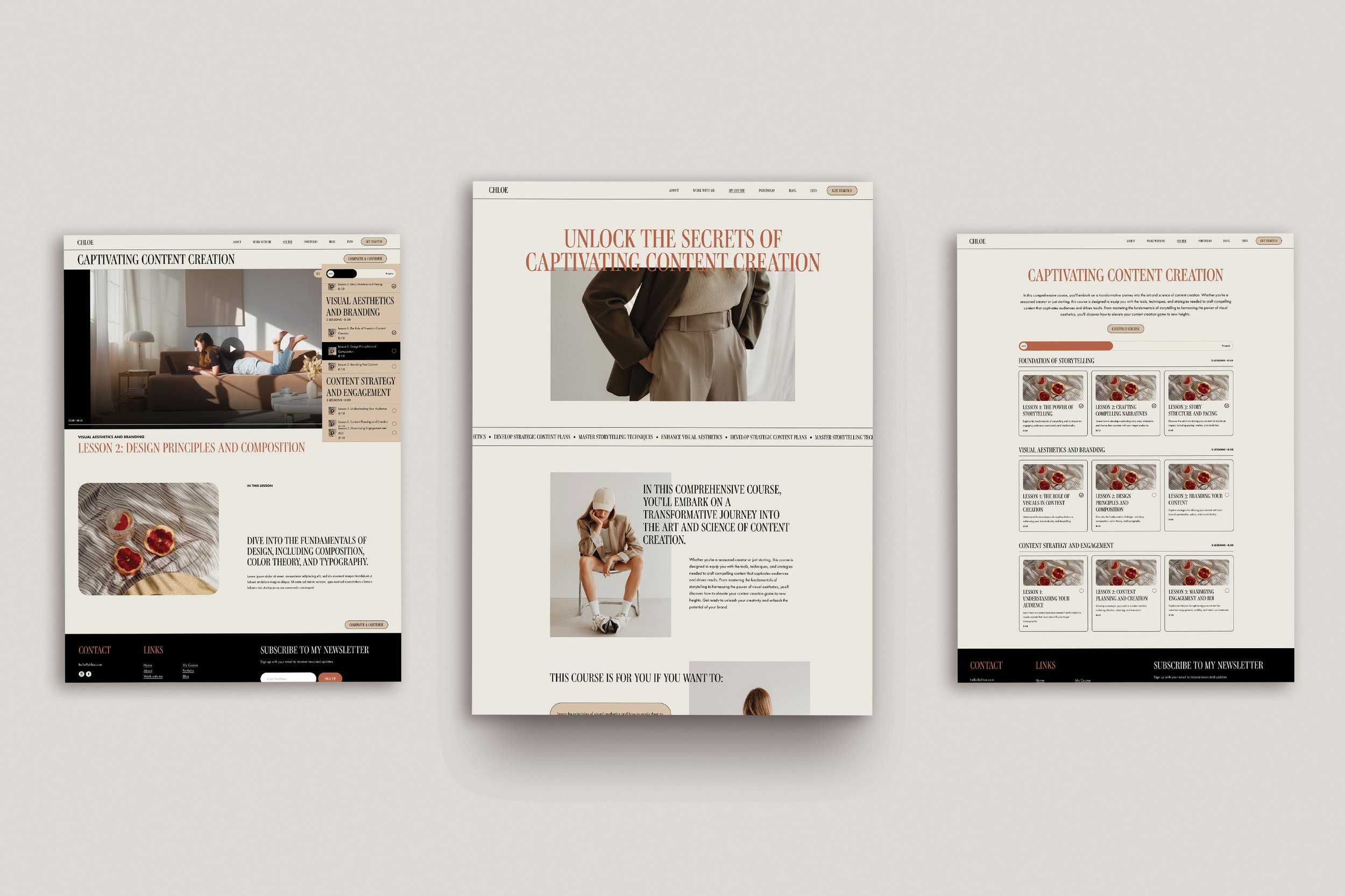Business coaching website design