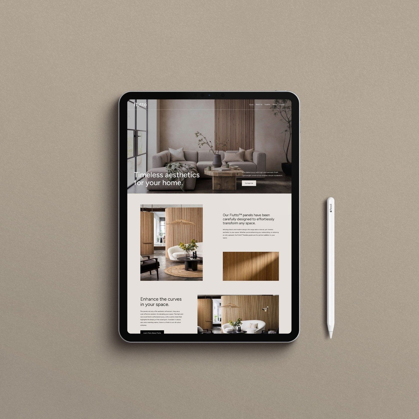 We feel extremely lucky to have worked with some beautifully talented people over the years, and this project was no exception. ⁠
⁠
We were tasked to create a website design for Flutto, that showcased their timeless and modern style. We work a lot wi