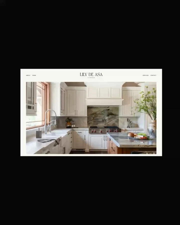 When it comes to interior design studios, the portfolio speaks louder than words. ✨

For Lily De Asa Studio, we designed a website where their projects take centre stage. With an intuitive flow, seamless navigation, and a portfolio-first layout, the 