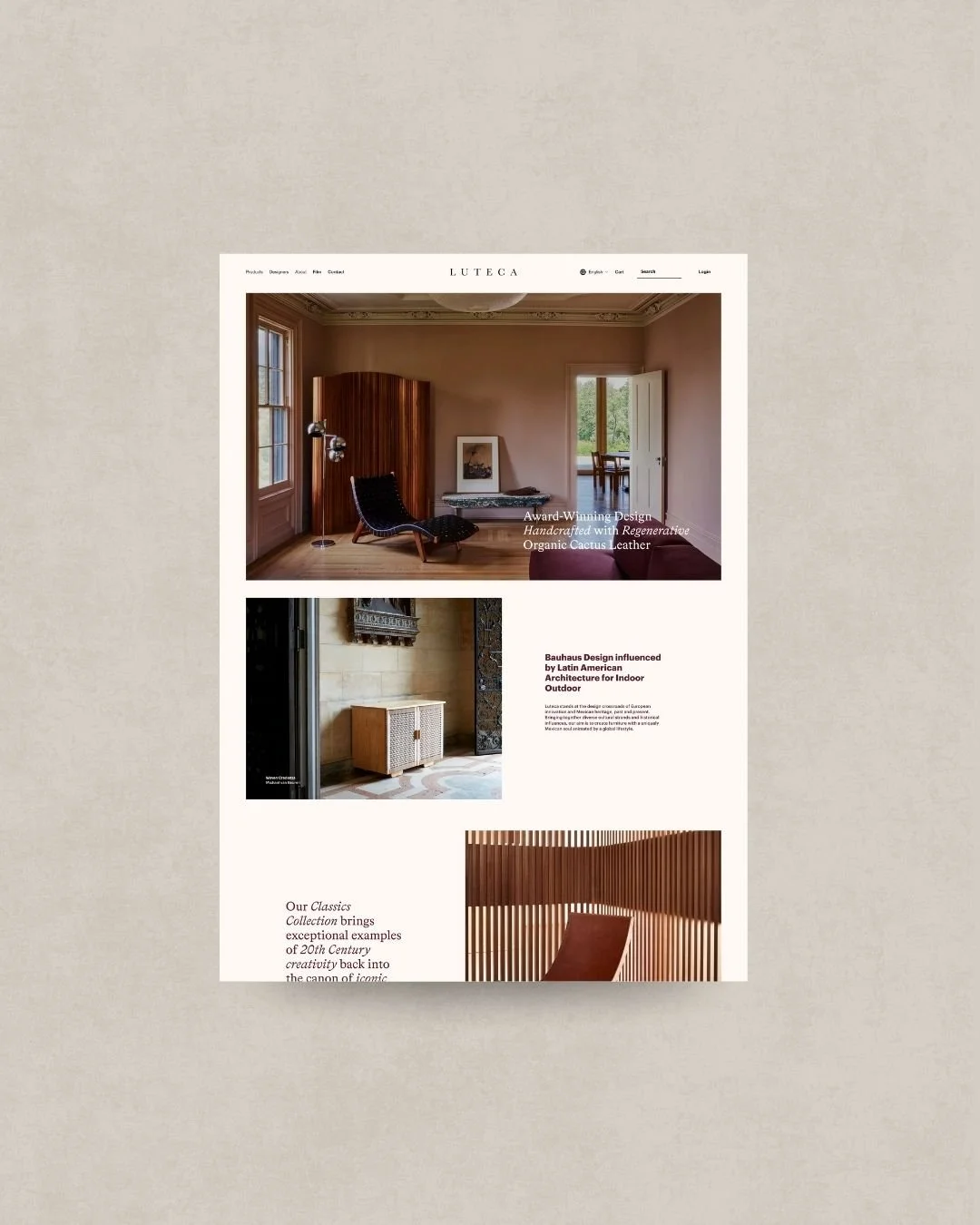 Close up brand visuals showcasing refined design decisions by Avelã Creative.