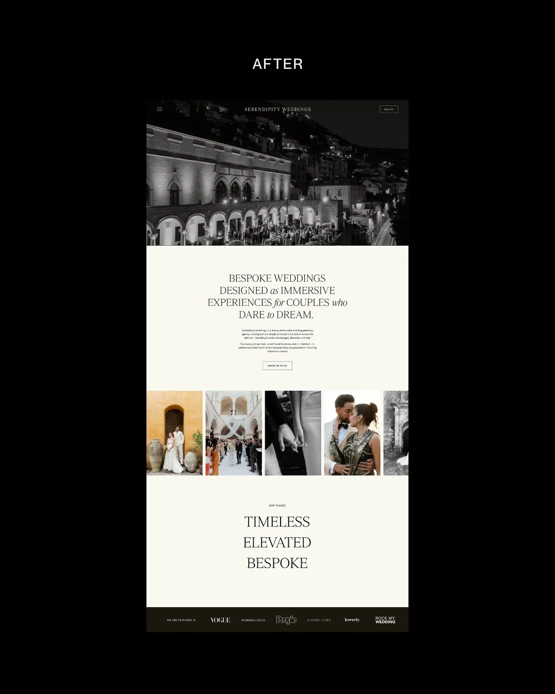 Website redesign vs refresh | Avelã White