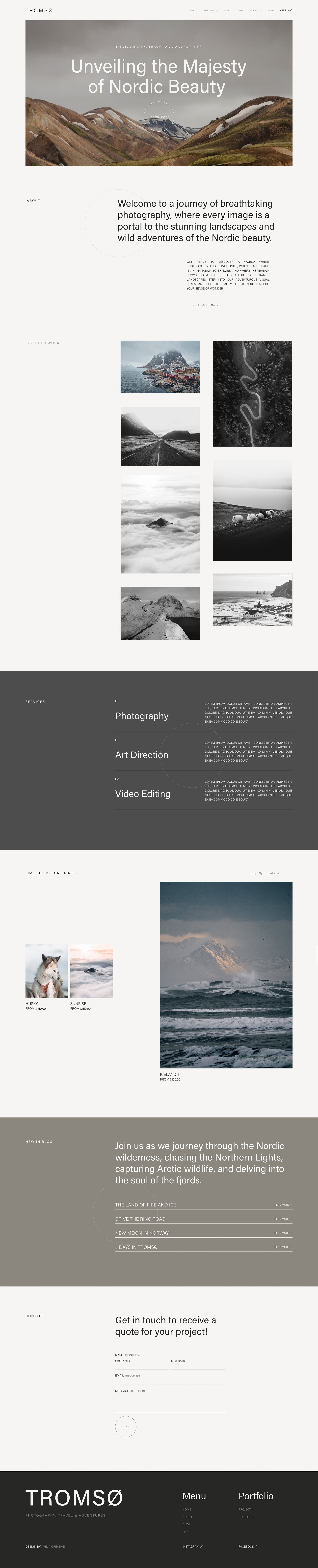 Premium Squarespace Template
