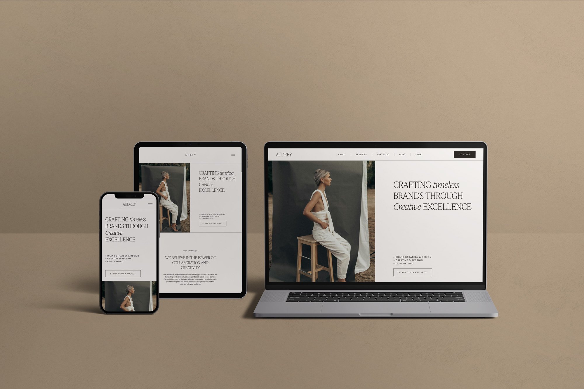 Custom Squarespace template