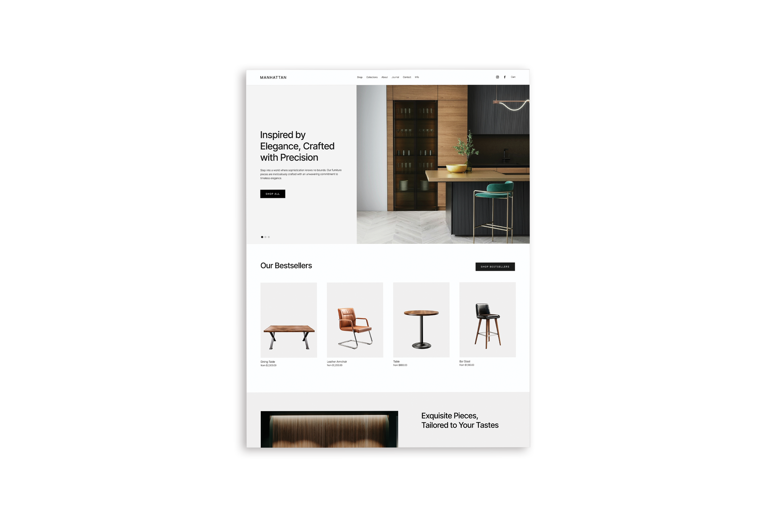 E-commerce Squarespace website template, website design and branding, Avelã Creative