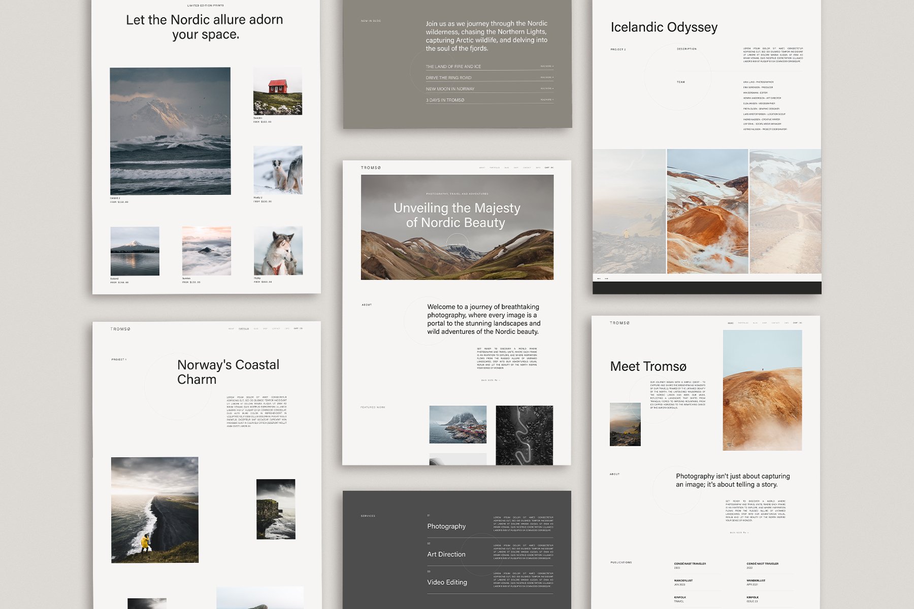 Squarespace website template