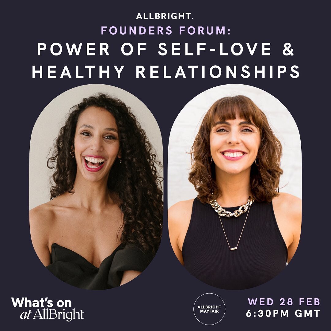 London! I&rsquo;m back in town and so excited to speak at this special event all about self-love and healthy relationships, alongside @vickithelovecoach

📆 Wednesday 28th February at 6:30pm
📍 @allbright in Mayfair
🔗 Tickets are FREE &amp; you can 