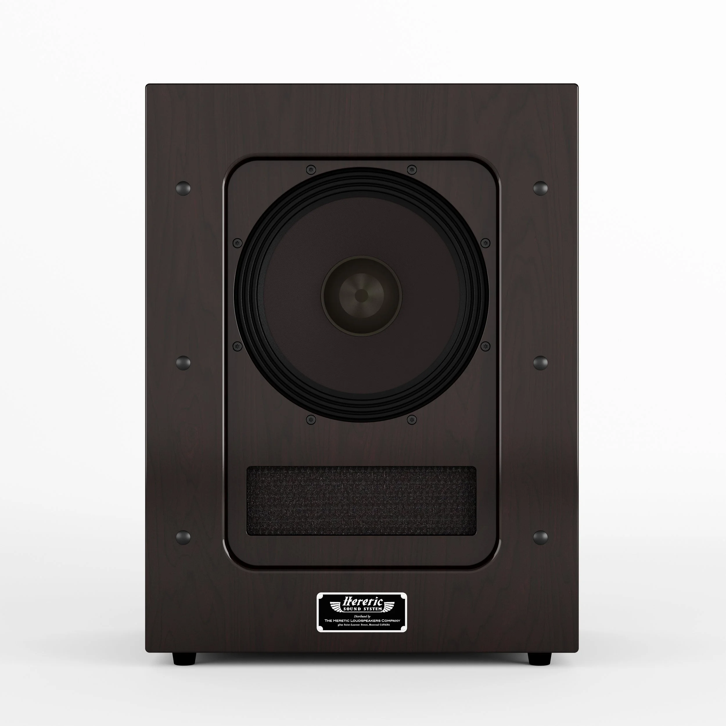 Heretic AD614, black finish : water based, COV free, 100% acrylic coating over premium birch plywood. Classic look!
