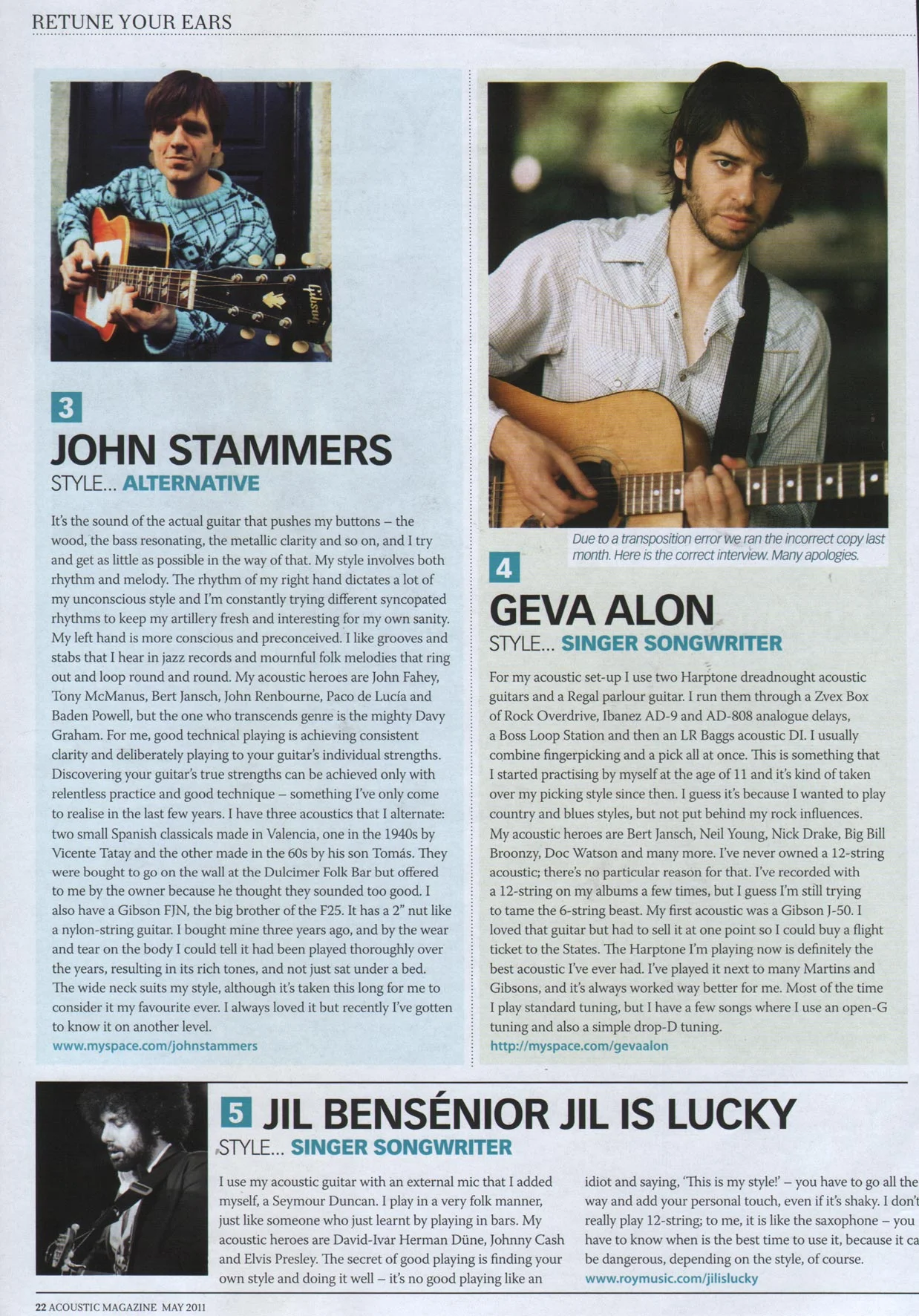 Jil is Lucky - Acoustic Magazine