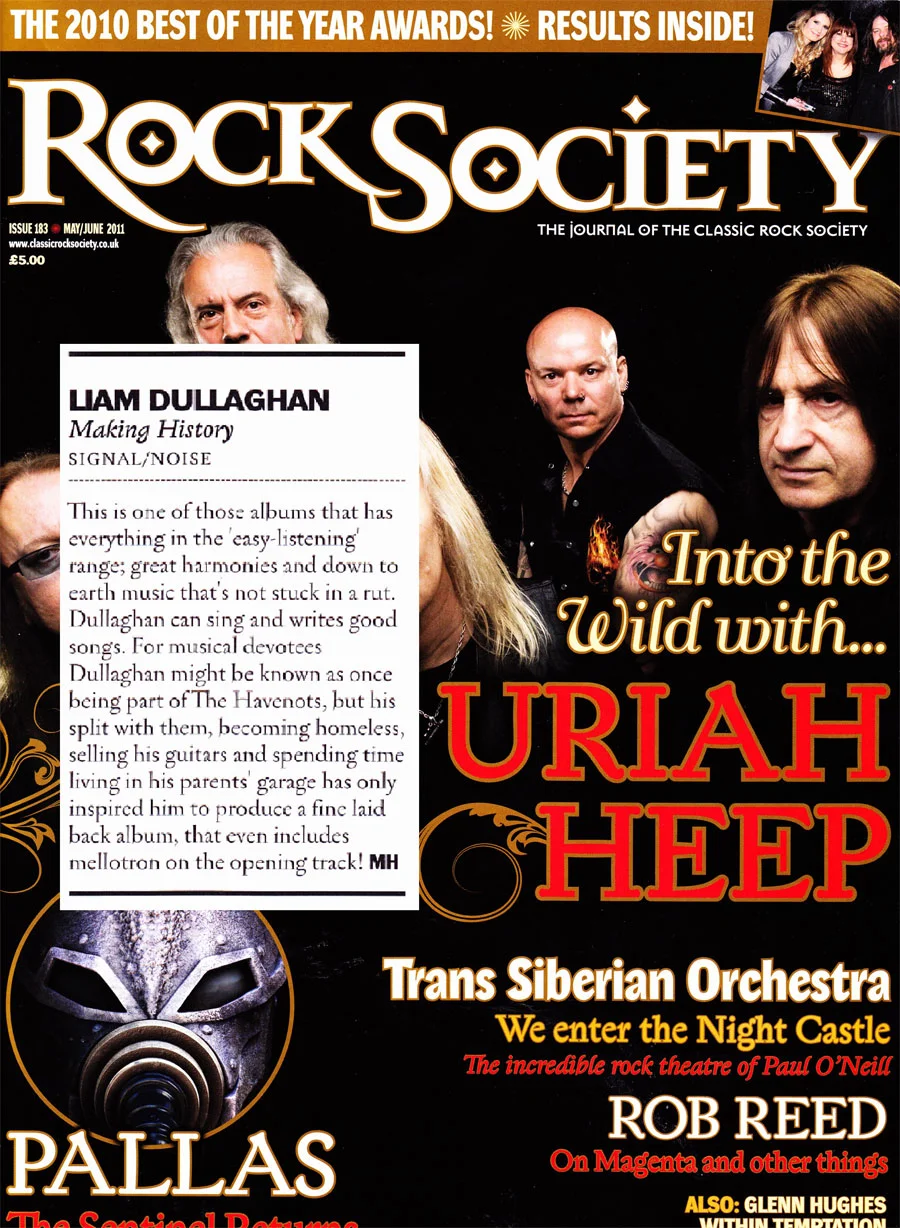 Liam Dullaghan - Rock Society review