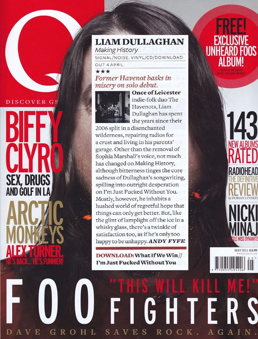 Liam Dullaghan, Q Magazine