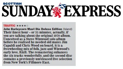 Traffic - Sunday Express