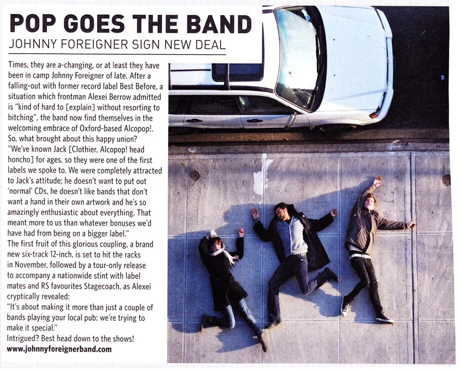 Johnny Foreigner - Rock Sound news piece