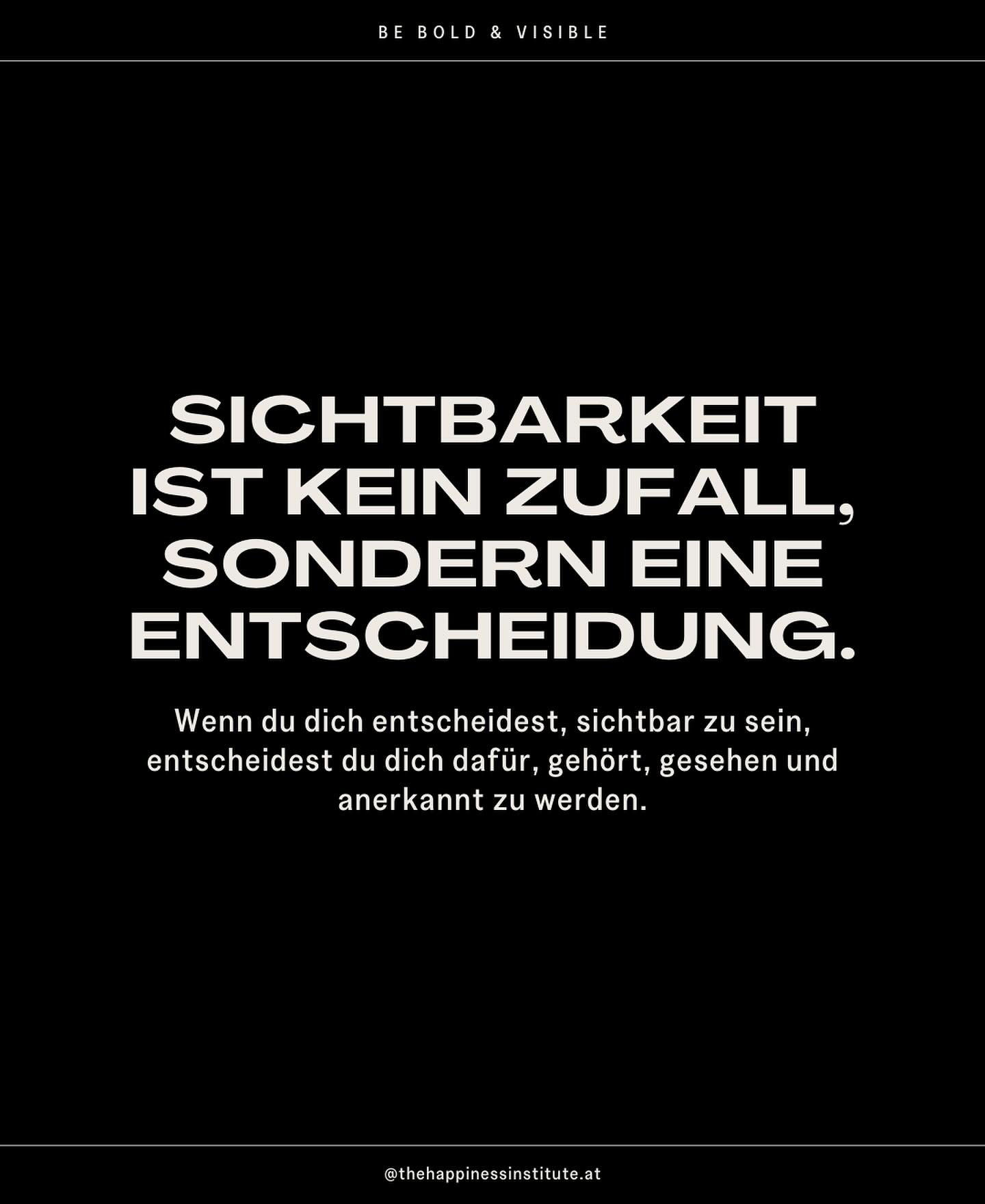 Willst du lernen, wie du dich selbst authentisch und mutig pr&auml;sentieren kannst? Unser kommender Workshop &bdquo;BE BOLD &amp; VISIBLE&ldquo; zusammen mit Lina von @mindfulrelations ist genau das Richtige f&uuml;r dich! Gemeinsam erkunden wir, wi