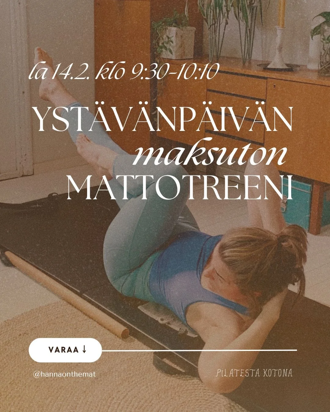 Tapahtumat | Ystävänpäivän maksuton mattotreeni