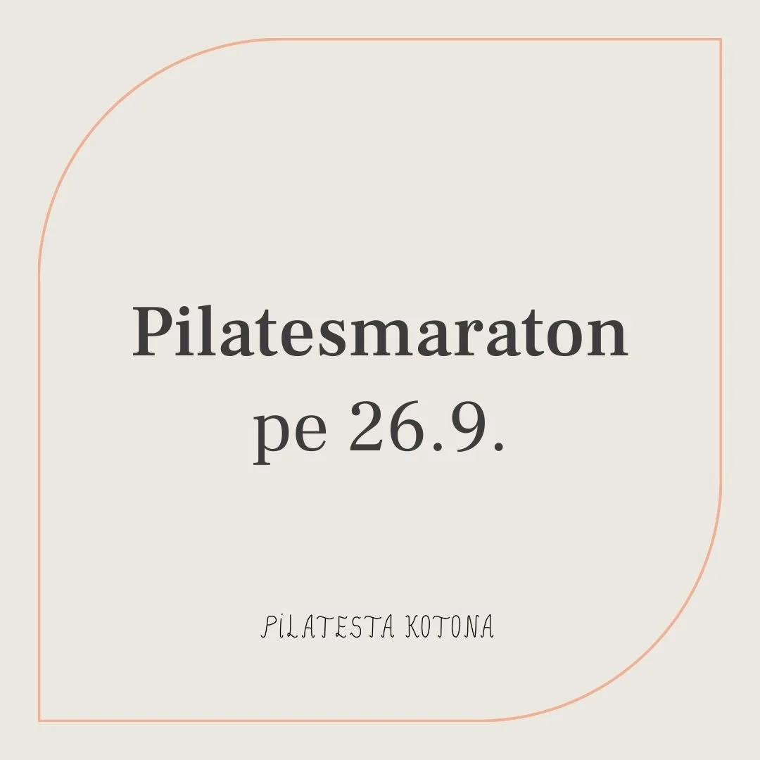 Tapahtumat | Pilatesmaraton 26.9.