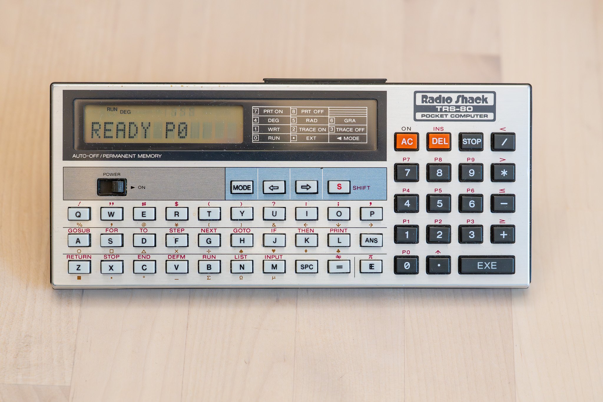 The diversity of designs found within the TRS-80 brand sold through Tandy’s Radio Shack stores from the late 1970’s through early 1990’s is incredible. Case in point: the deceptively powerful TRS-80 Pocket Computer from 1980, an ambitious, full-fledg