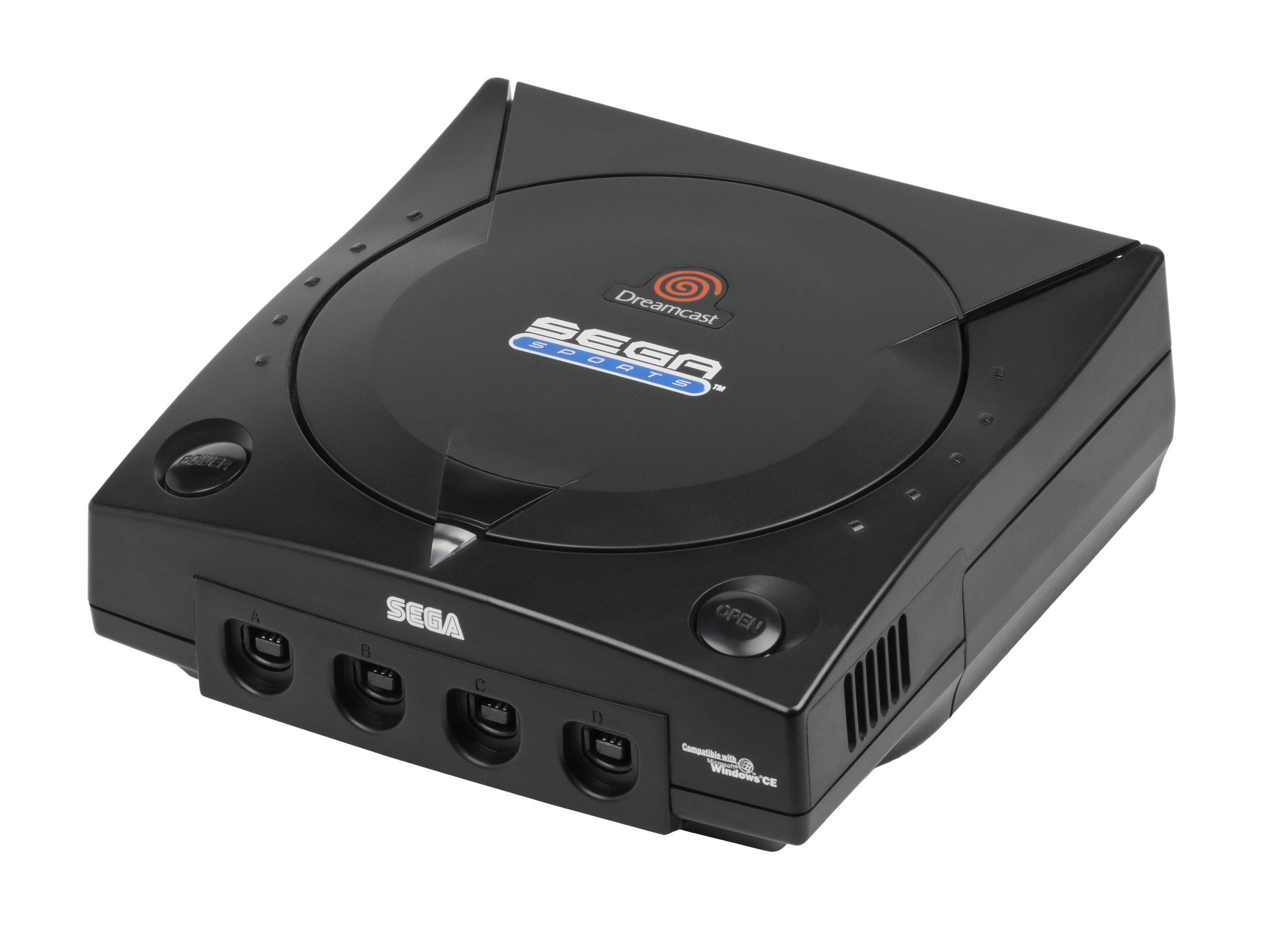 Hoping to capitalize on their successful line of sports games, Sega released a 'special edition' Sega Sports-themed Dreamcast. Although technically identical to a standard white Dreamcast, the Sega Sports model's sleek black enclosure and matching bl