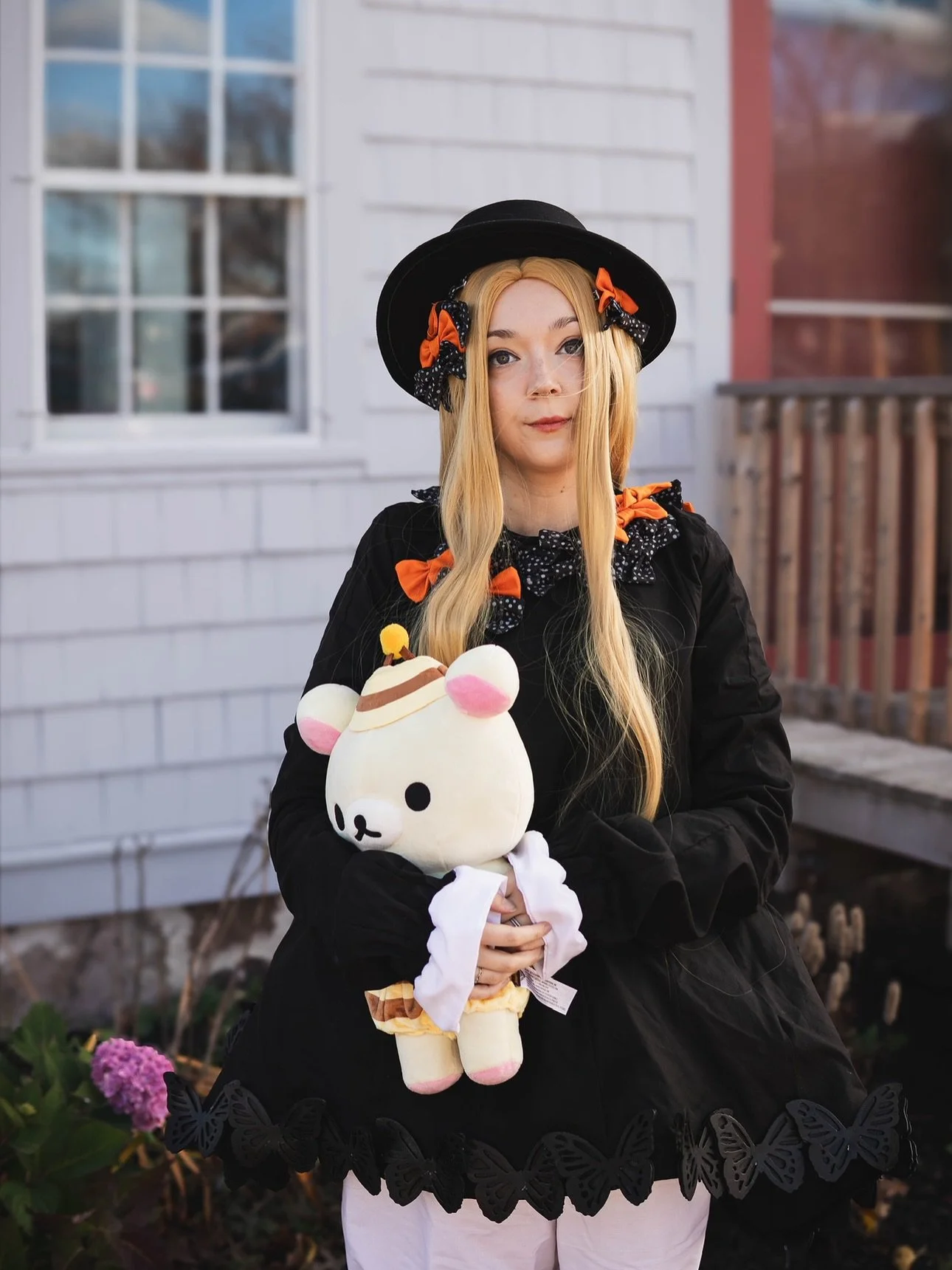Spooky Abigail Williams shoot 🧸 I love Fate Grand Order characters so much, and I love bringing them to life! 💫 we shot this in front of a 1600s house, so as periodic accurate as I could be! 😎 
The rest of the set is you know where if you&rsquo;d 
