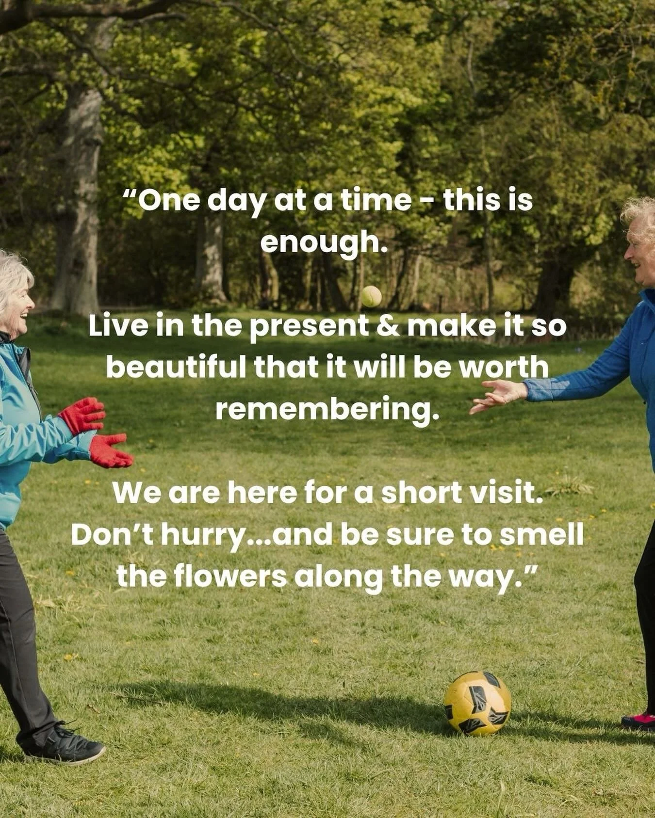 One life, let&rsquo;s make it beautiful 

We live next to Gill&rsquo;s parents, and they go to a lot of funerals.

They&rsquo;re in their 70s, have a wide network of friends, and have lived in the same place their whole lives.

This was handwritten i