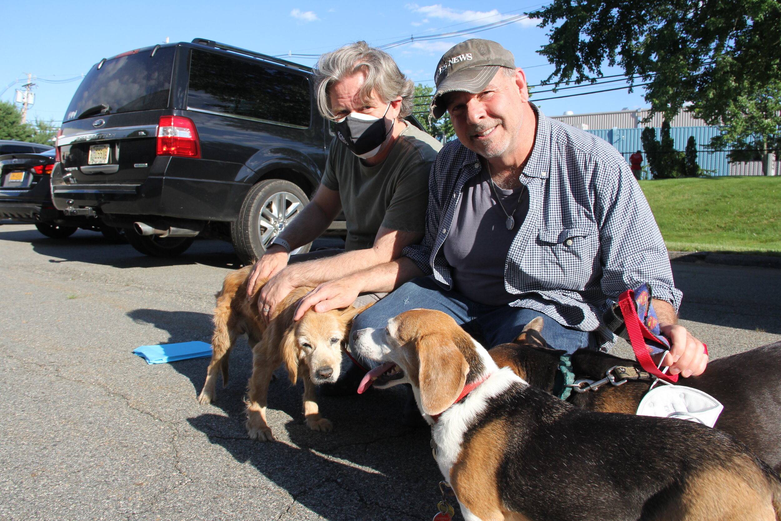 Albert meeting his foster parents, Rob and Robbie.