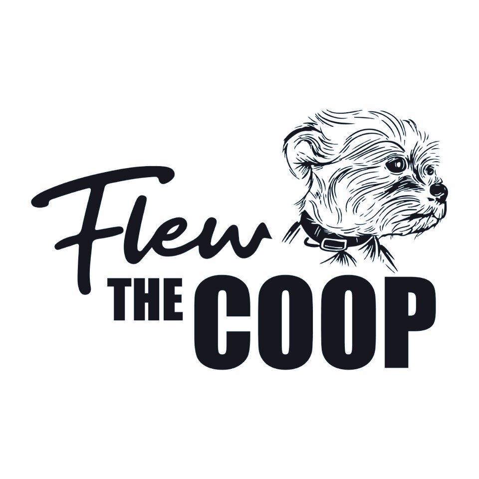 Flew The Coop Logo With Cooper.jpeg