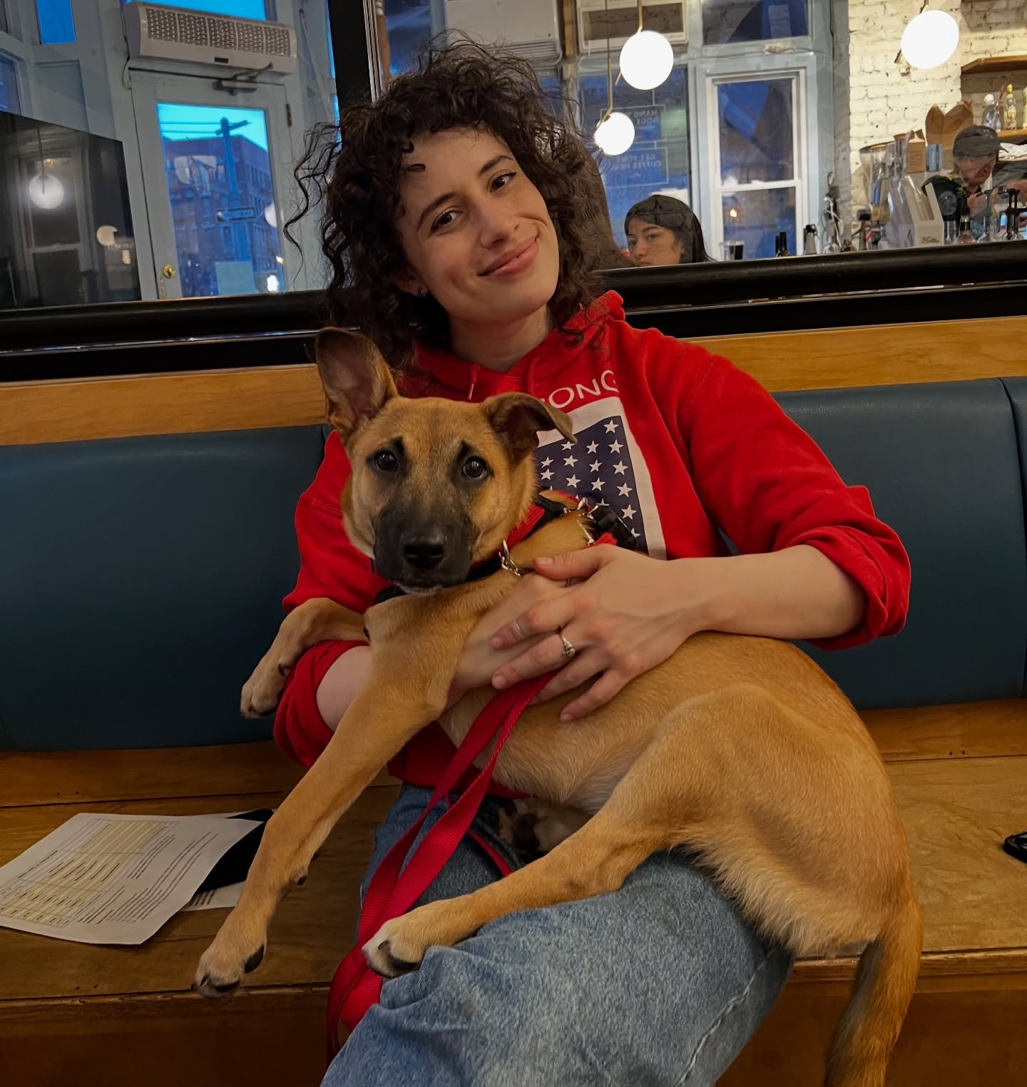 Happy #NationalPetDay! We&rsquo;re biased, but we happen to think RANGER would make the perfect pet &hearts;️

Last night our team brought adoptable Ranger to visit @jolieedudley and all the wonderful comedians booked on the @mustlovedogsandcomedy sh