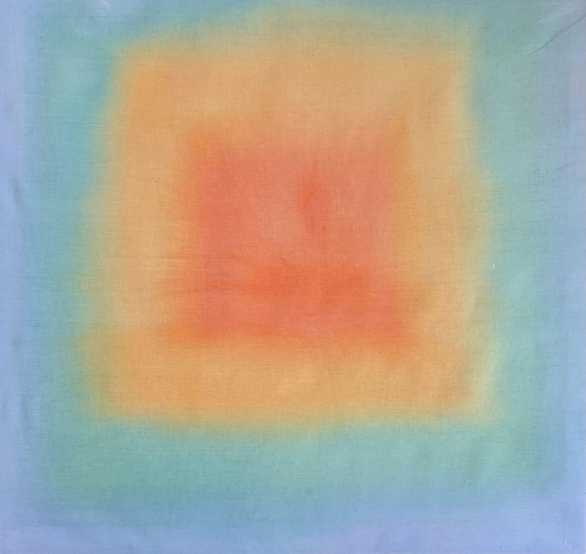 August in Arkansas, 28x30 inches, Acrylic on muslin, $250