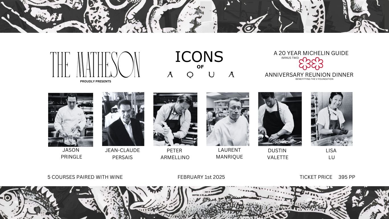 Icons of Aqua 20 Year Anniversary Celebration Dinner