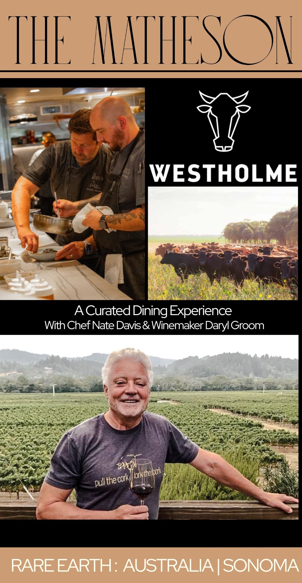 Rare Earth Dinner; Australia & Sonoma