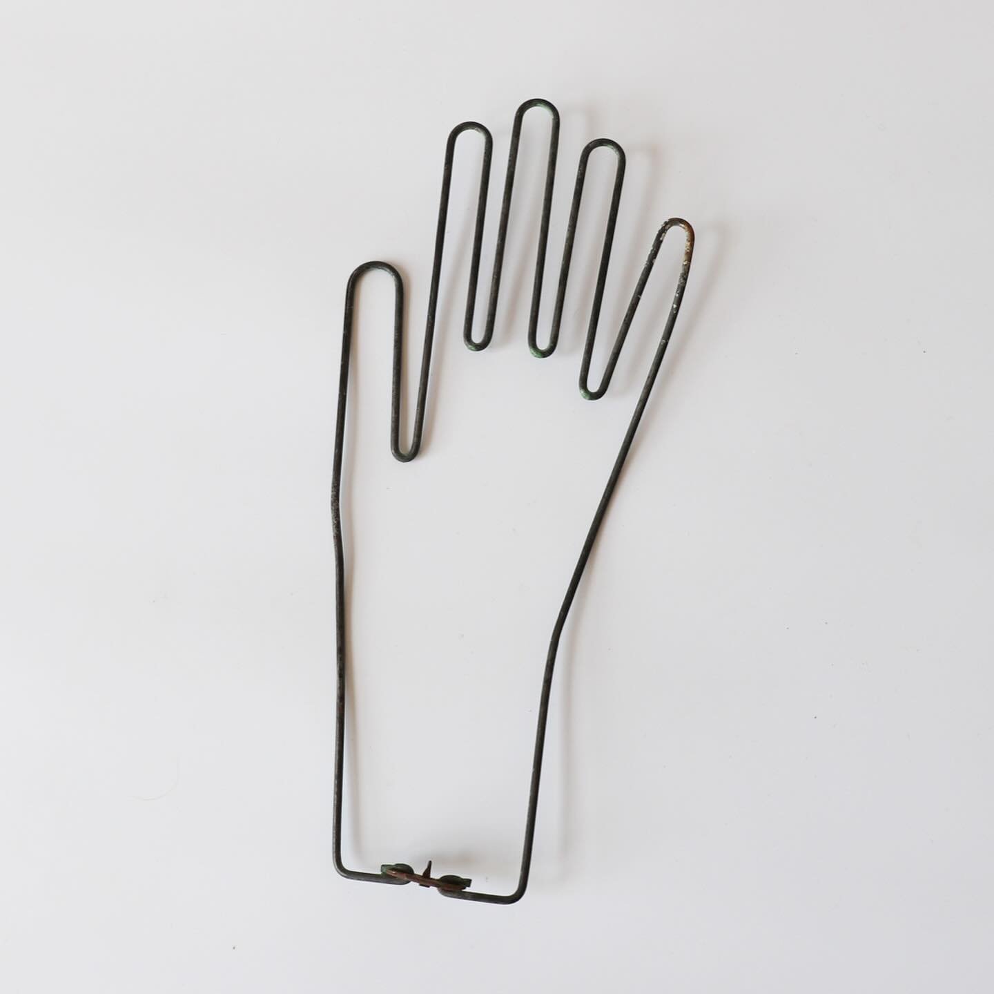 Vintage metal wire glove mold - new online