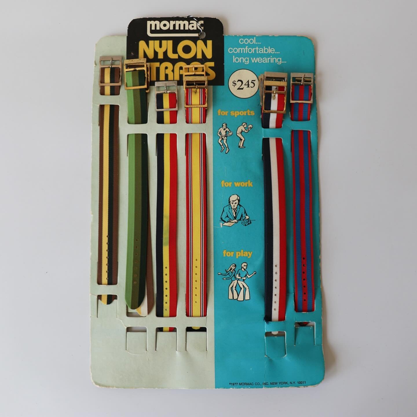 Vintage 1977 watch straps are new online