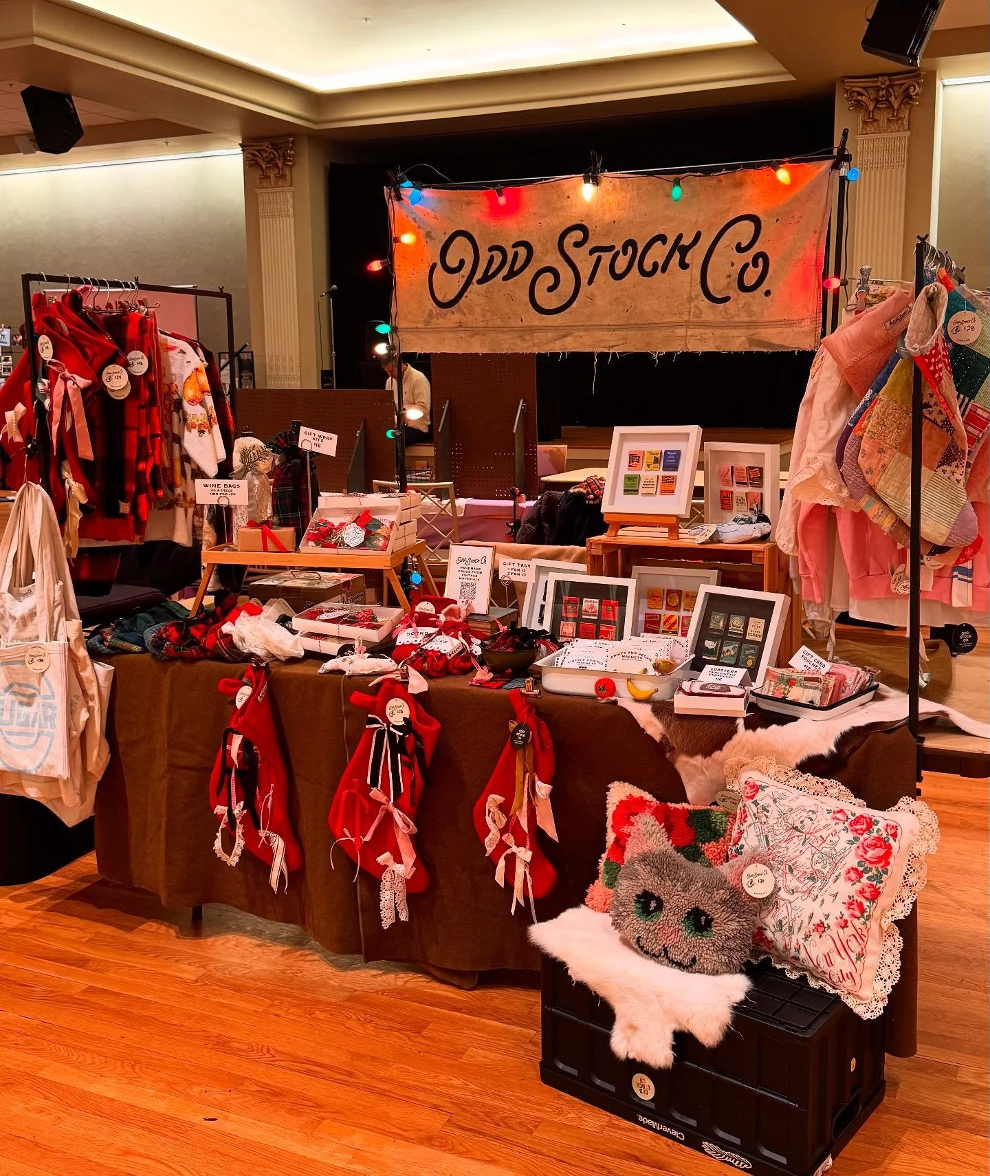 Celebrating small business Saturday by being surrounded by incredible makers at @craftysupermkt in the beautiful @musichallcincy and I am so grateful for this tiny biz of mine and for all of you that have supported this and made being here in this sp