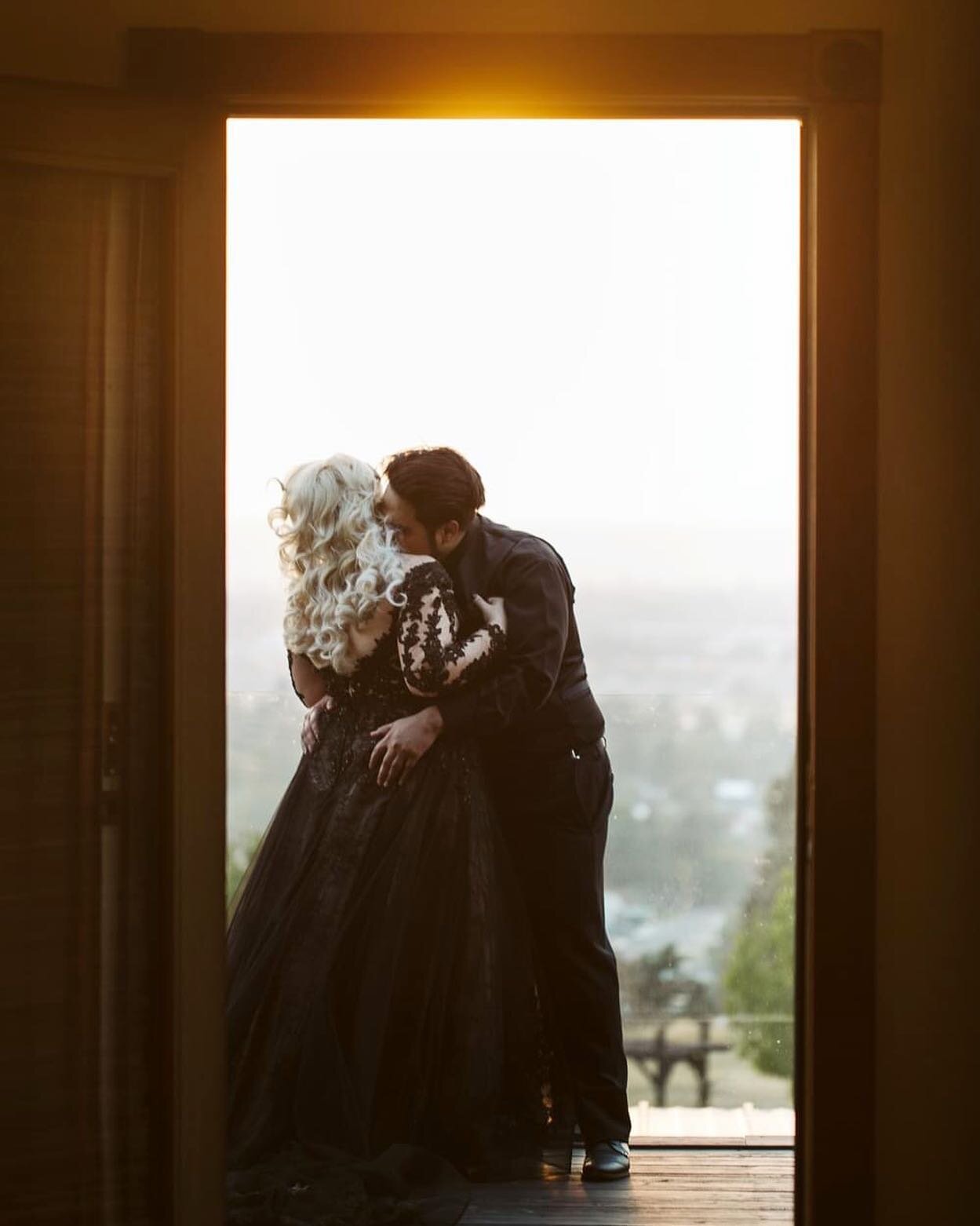 Moody fall vibes with Anthony and Kaitlyn. Such warm welcoming people. Loved being at this wedding. #spokaneweddingphotographer #spokanephotographer #spokanewa #blackweddingdress #blackweddingdresses #moodywedding #fallwedding #love #idi #forever