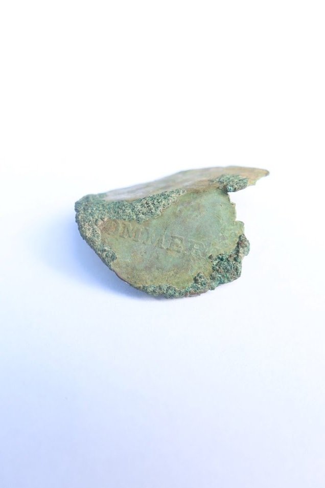 The “Ship’s, Colonies, and Commerce” token found at The Brown Homestead