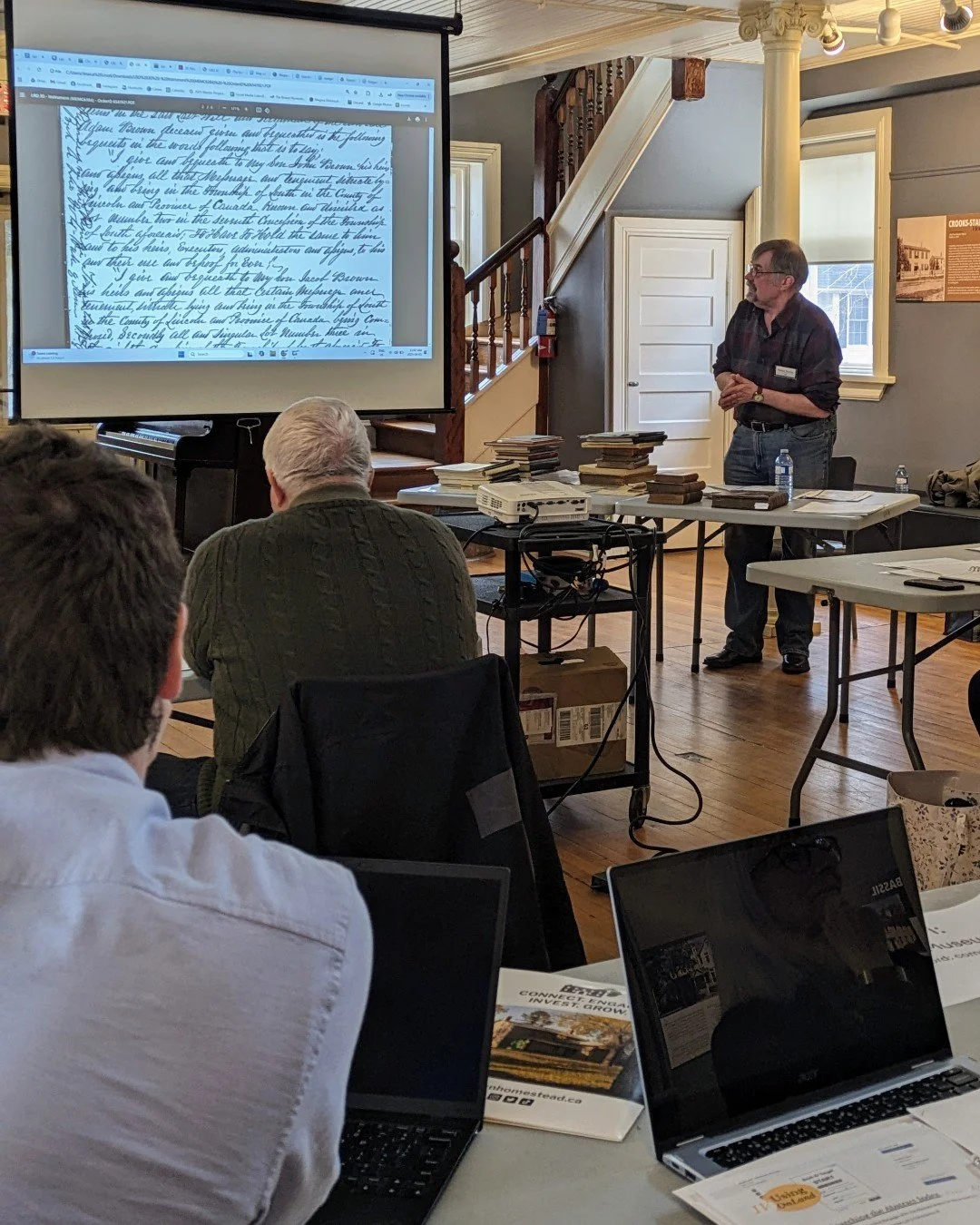 Our next in-person Introductory Land Registry Workshop is now open for registration!

We are going on the road once again, this time to the old Pelham Town Hall on Saturday, Nov. 1 !

Join us from 9 - 3:30 p.m. to delve into the Ontario Land Registry