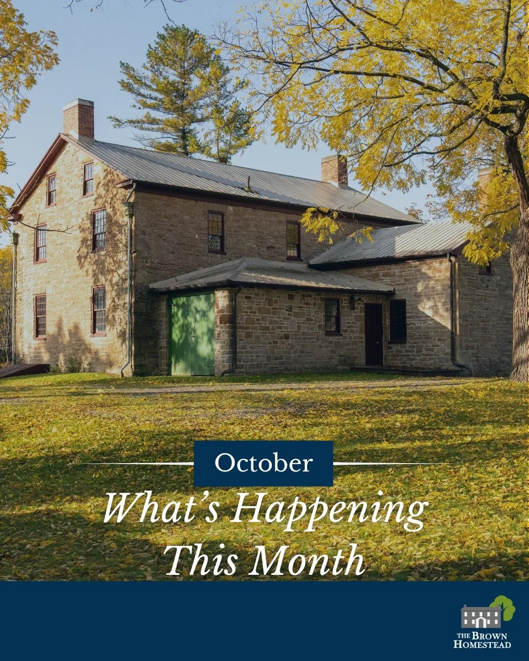 Check out what's happening at the Homestead this October!🍂

Experience fall at the oldest home in St. Catharines during our Autumn Playday this Saturday October 4th! Make sure to register for story time in the morning with the @StCatharinesLibrary, 