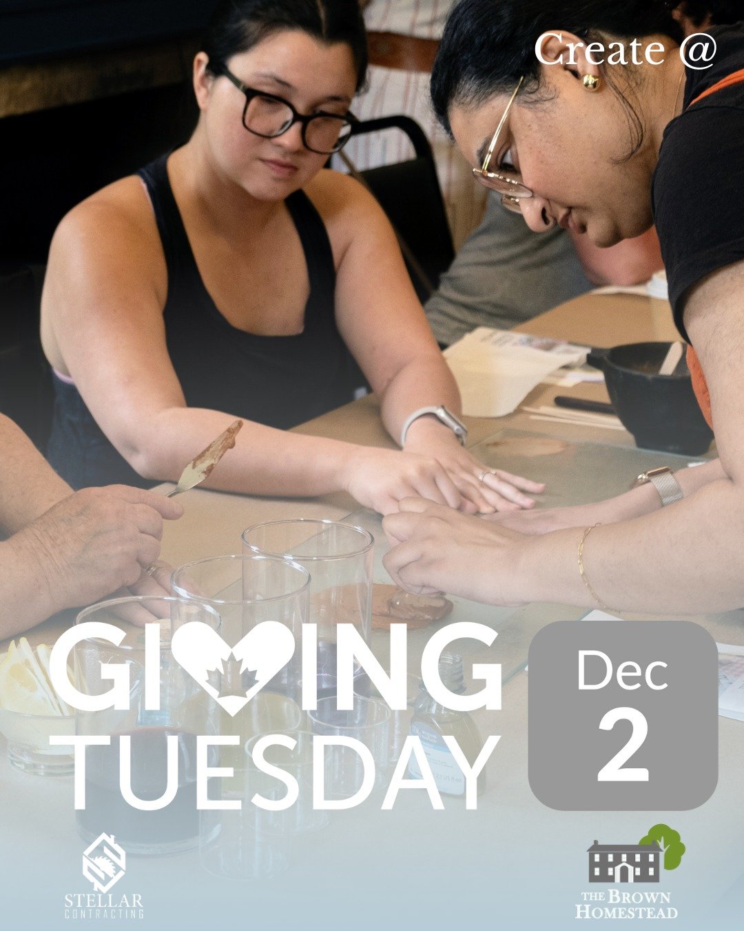 On December 2, support our Create @ heritage craftsmanship education. 

This Giving Tuesday, you have the opportunity to ignite the passion in future makers to embrace traditional craft skills. More than just a chance to appreciate the skill of tradi