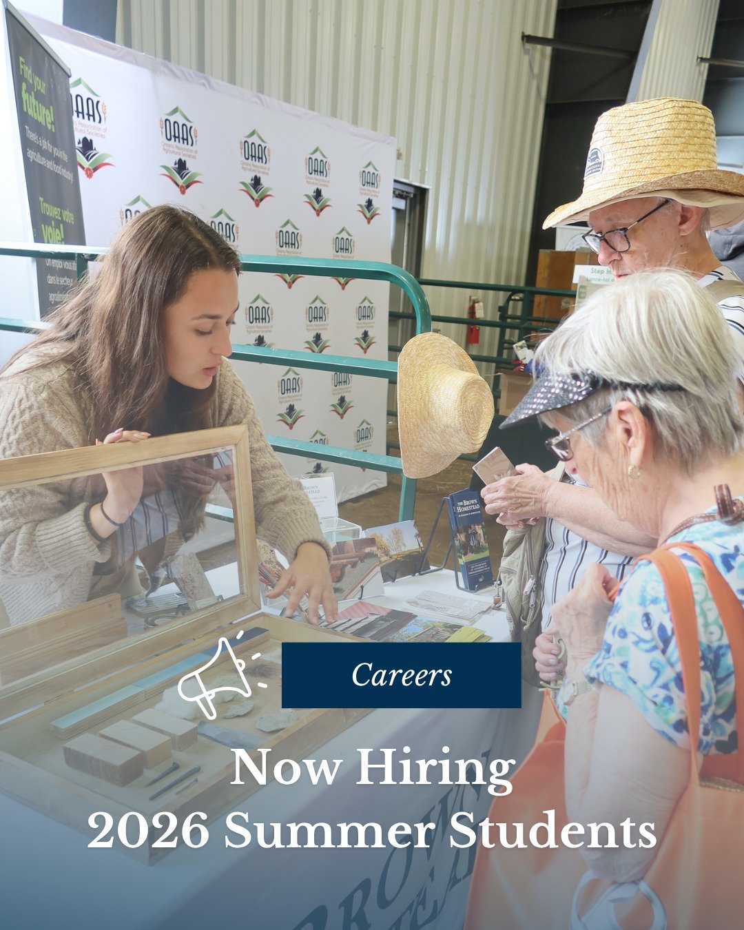 Come work with us at Niagara's Homestead! 

We are hiring two summer student positions: Museum Educator and Program Assistant
16-weeks, May - August 2026

Applications close April 24. Visit our website for more information.

#NiagaraJobs