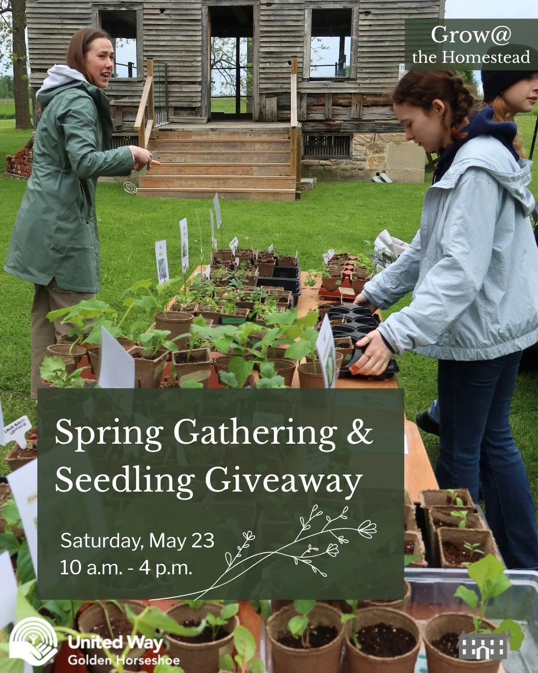 Spring into the growing season with The Brown Homestead🌱
Saturday, May 23, 10 a.m. - 4 p.m.

We&rsquo;re kicking off Grow@ the Homestead 2026 with a site-wide, family-friendly gathering of:
⚽games
🌱gardens
🍴and grub! (with @char_in_the_kitchen )

