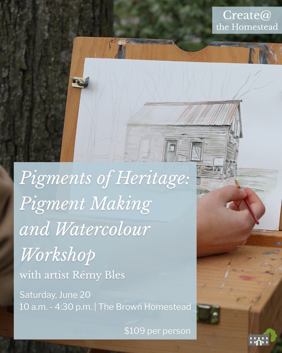 🎨Pigments of Heritage🌷

Join The Brown Homestead for a unique heritage workshop blending art with nature.

This hands-on workshop with artist @remys.studio invites participants to The Brown Homestead to paint the historic Norton Cabin (c. 1817) in 