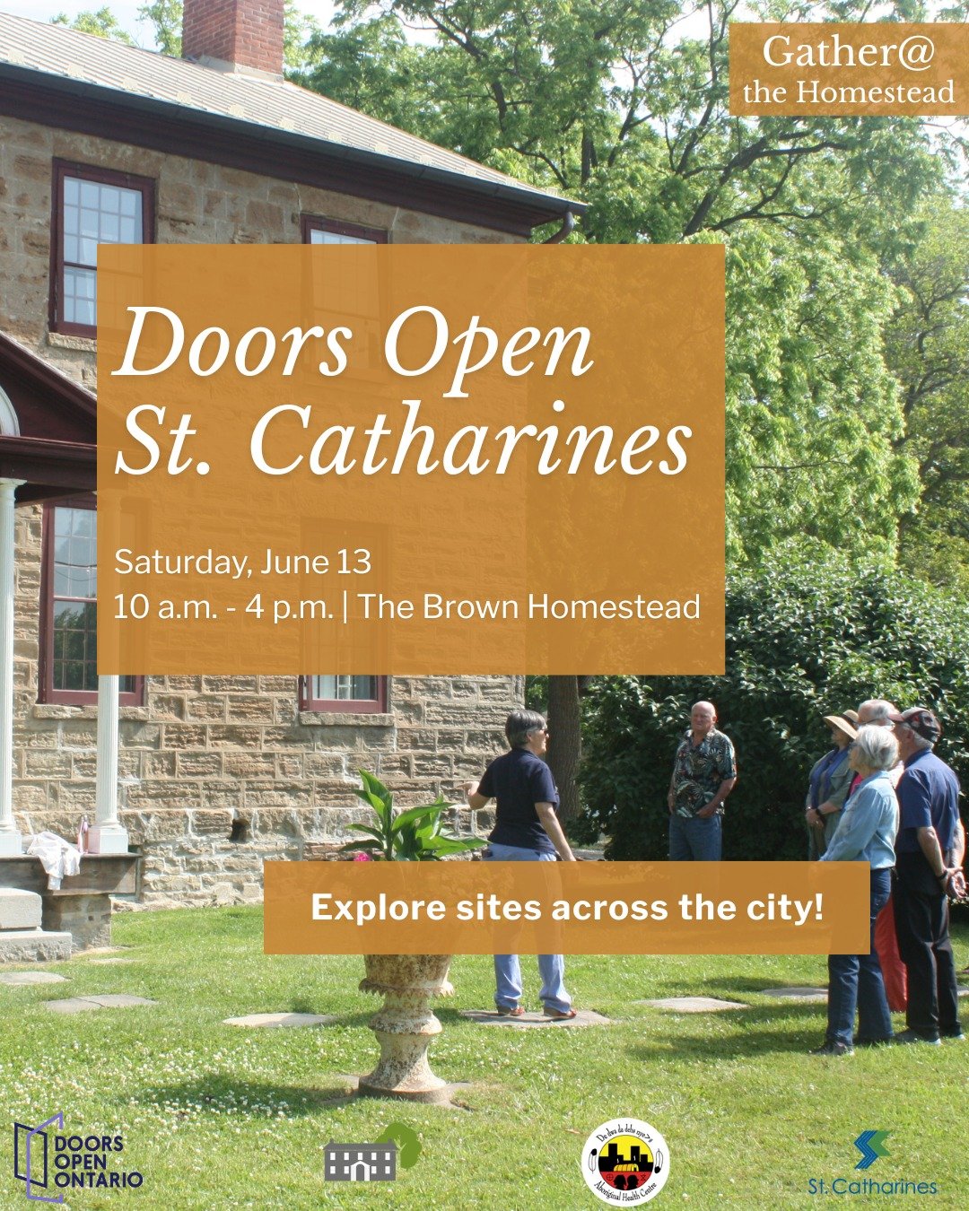 🙌Join us for Doors Open
📆St. Catharines on Saturday, June 13!

The Brown Homestead invites the community to explore the site in a whole new way.

Wander through the historic house, experience live craft demonstrations, discover community exhibition