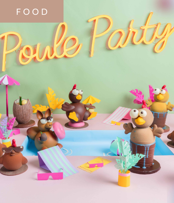 EDWART CHOCOLATIER LANCE SA POULE PARTY POUR PÂQUES 