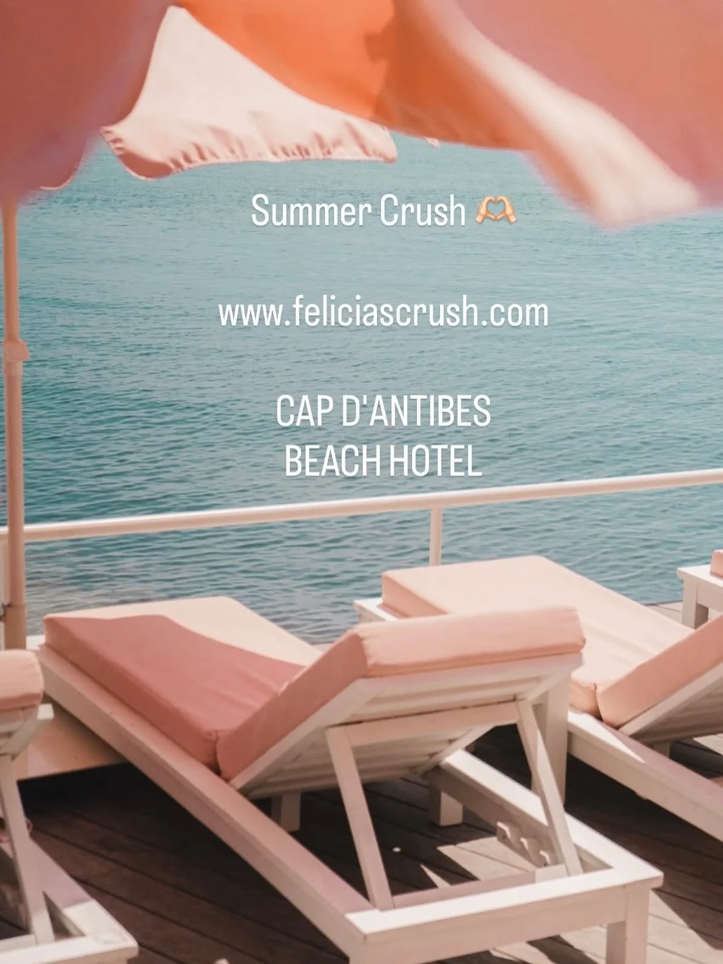 Summer Crush 🫶🏻 chez @felicias_crush_media 

Retrouver tr&egrave;s prochainement notre &laquo;&nbsp;Crush&nbsp;&raquo; de cet &eacute;t&eacute; 2026 @capdantibesbeachhotel sur wwwfeliciascrush.com dans notre rubrique &laquo;&nbsp;Crush H&ocirc;tel&