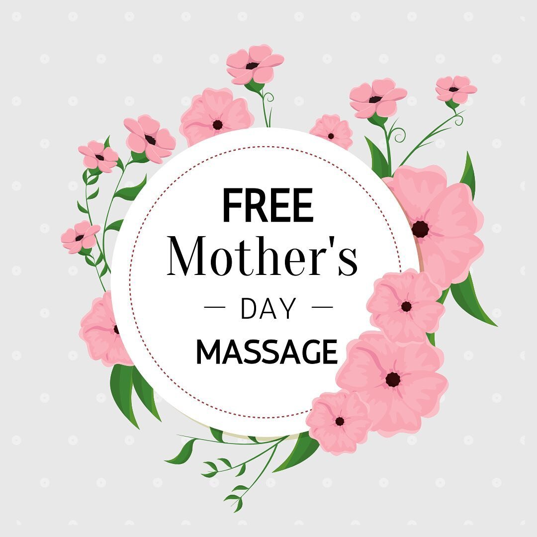 Free Mother&rsquo;s Day massages this Friday from 2-6pm!! 

Want a free 15 minute foot or hand massage? All you need to do is call us and schedule your time slot asap! 

No purchase necessary. Start your mother&rsquo;s day pampering with us this Frid