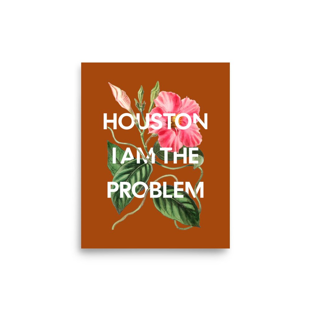 Houston I Am The Problem | Funny Millennial Poster — Vincit Design Co.