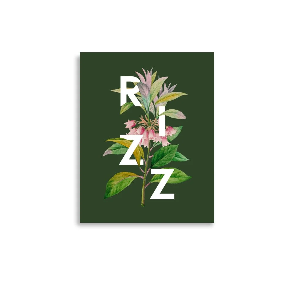 L Rizz Poster Rizz | Funny Gen-Z Slang Poster Design — Vincit Design Co.