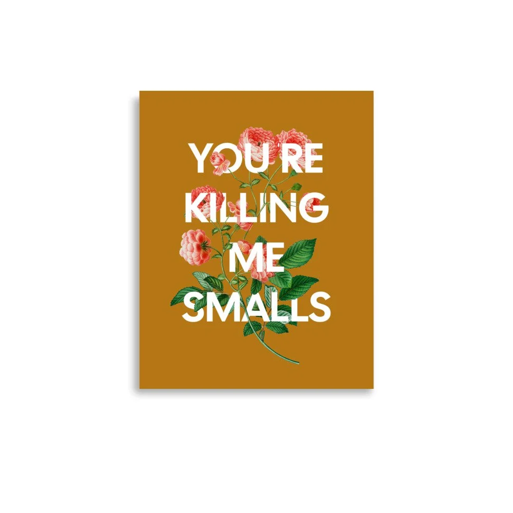 You're Killing Me Smalls | Funny Movie Quote Poster — Vincit Design Co.