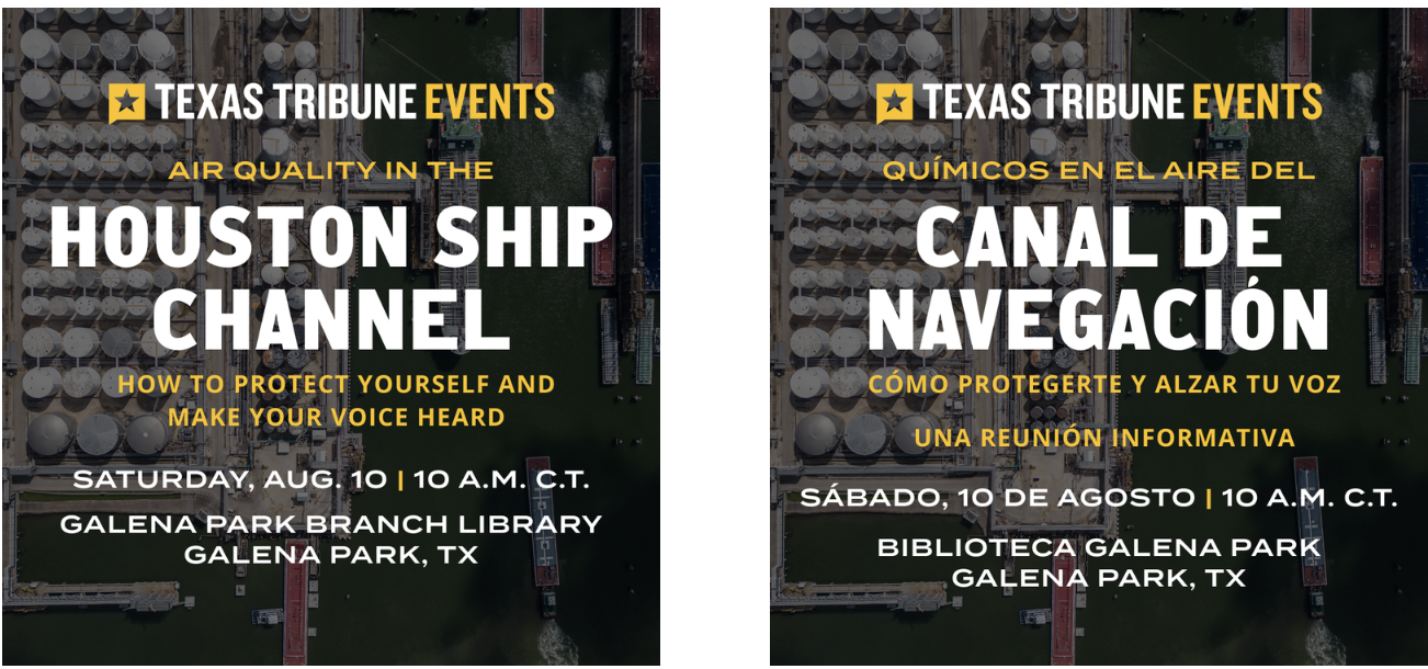 Air Quality in the Houston Ship Channel / Químicos en el aire del Canal de Navegación: Cómo protegerte y alzar tu voz