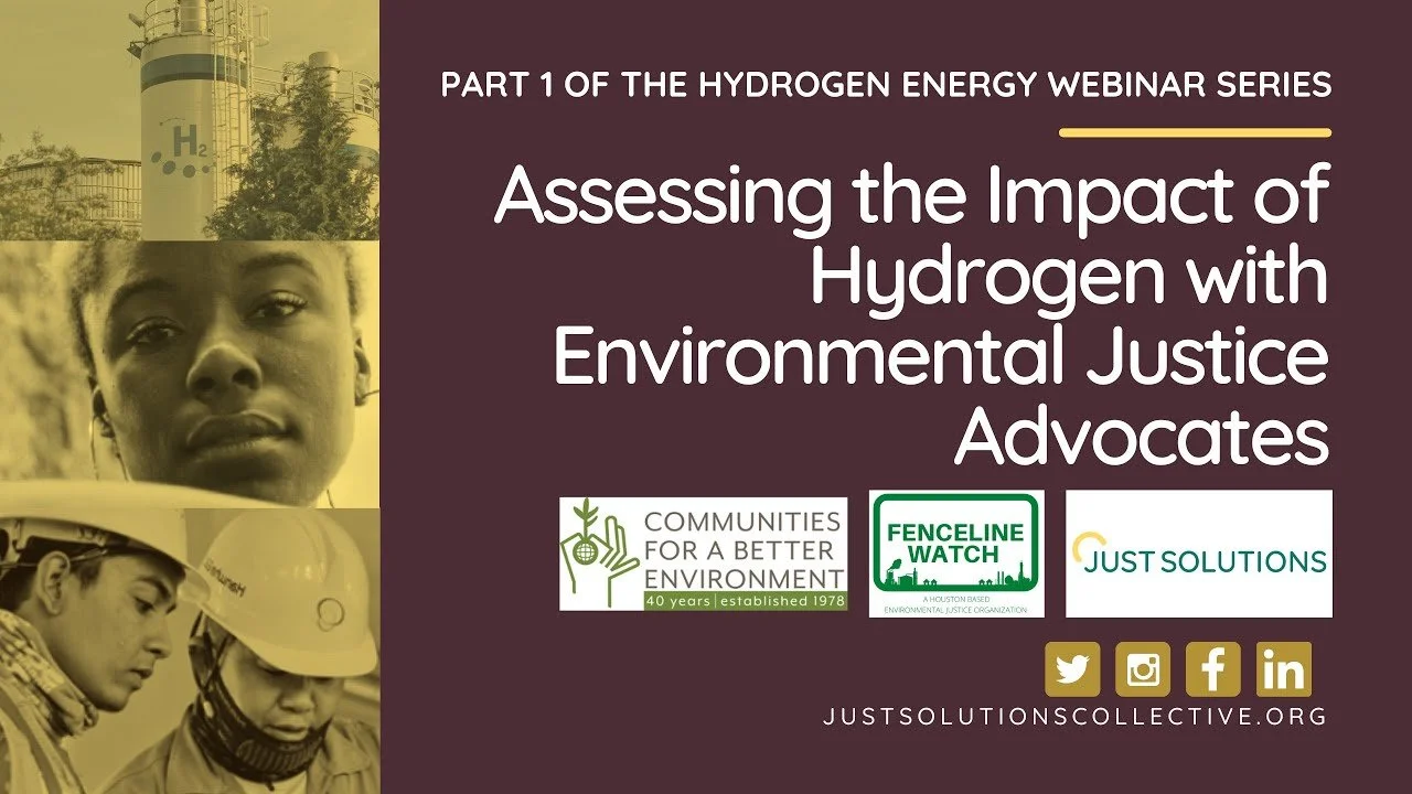 Assessing the Impact of Hydrogen with Environmental Justice Advocates
