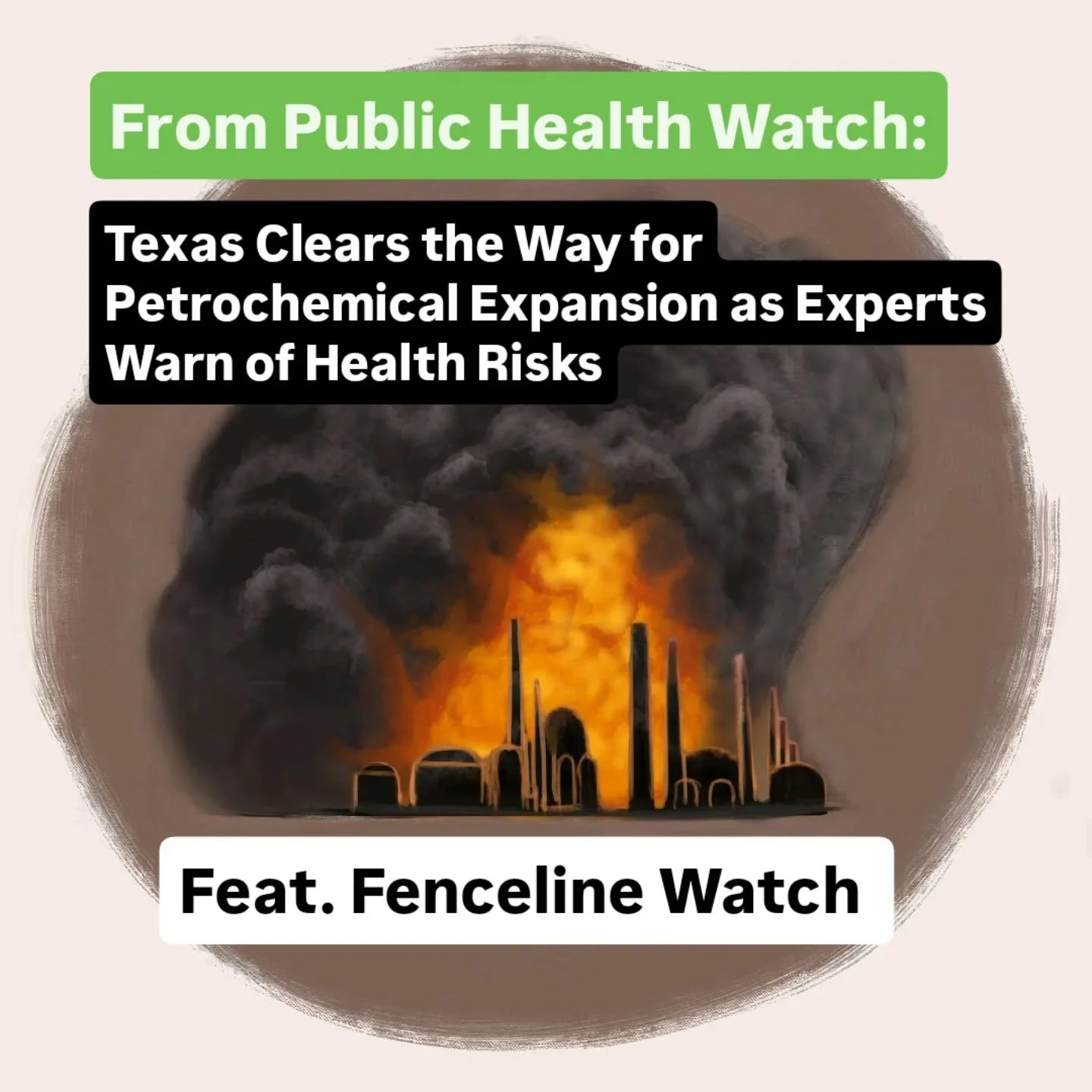 Exec. Dir. Yvette Arellano &amp; Policy Dir. Shiv Srivastava demand transparency from the #petrochem industry as it expands in our region. 

Read the full article from Public Health Watch:
https://publichealthwatch.org/2025/12/30/texas-petrochemical-